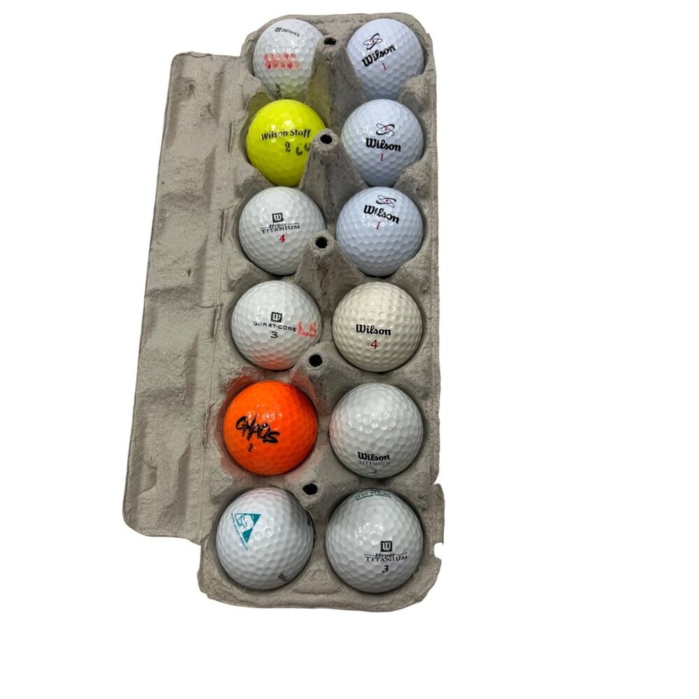 Used Golf Balls Variety Pack  Wilson & Chaos  Mix Of Colors & Models 102g